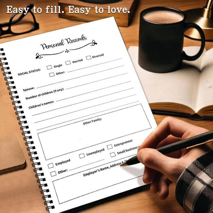 Rovhity My Final Wishes Planner - End of Life Organizer for Adults & Seniors | Legacy Binder for Passwords, Documents, Final Plans & Funeral Wishes | & Estate Planning Book